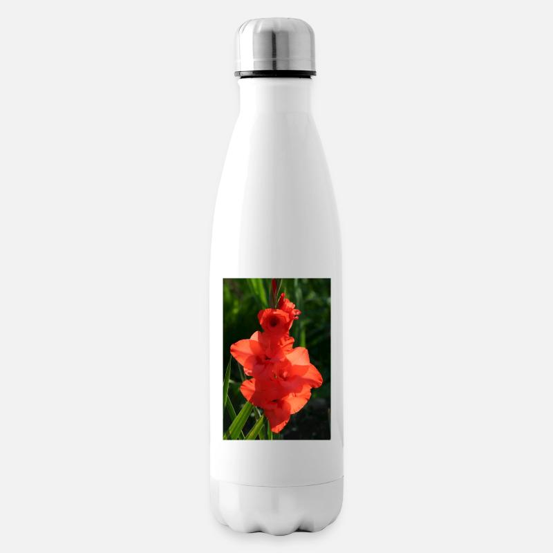 GLAÏEULS ROUGES - Bouteille isotherme - blanc