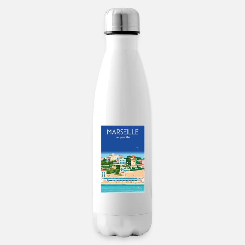 MARSEILLE LES PROPHETES - Bouteille isotherme - blanc