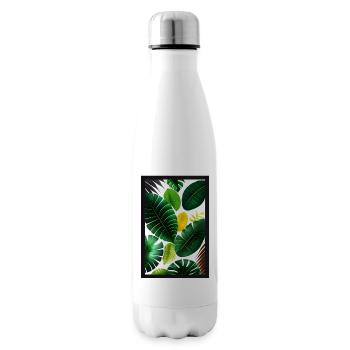 Minimalistic Jungle - Insulated Water Bottle - white - Right