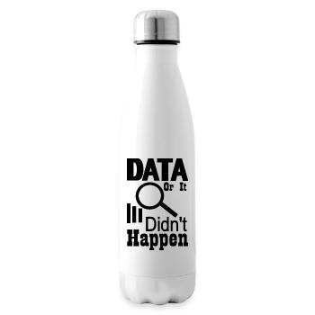 Les données ou ça ne s’est pas produit - Bouteille isotherme - blanc - Droite