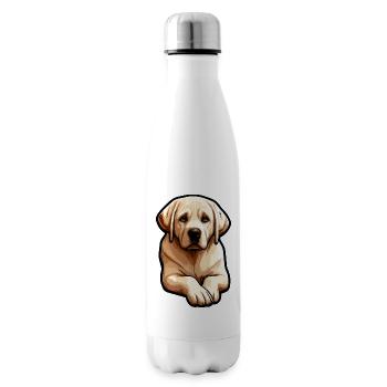 Labrador Retriever - Isolierflasche - Weiß - Rechts
