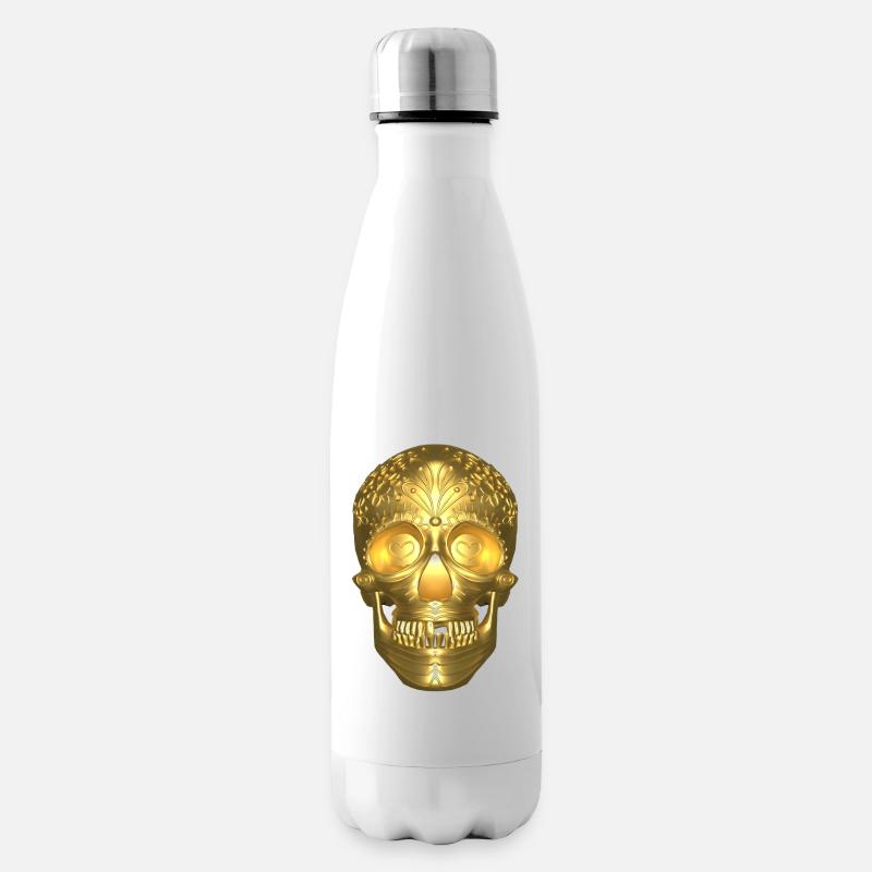 Calavera Gold - Isolierflasche - Weiß