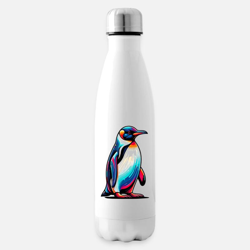 Pinguin - Isolierflasche - Weiß