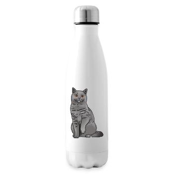 Britisch Kurzhaar Katze - Isolierflasche - Weiß - Rechts