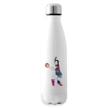 Sport de volley-ball #volleyball - Bouteille isotherme - blanc - Droite