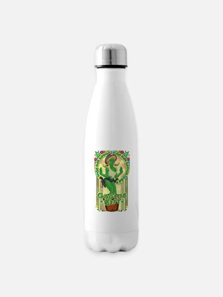 Kaktus-Mädchen - Isolierflasche - Weiß