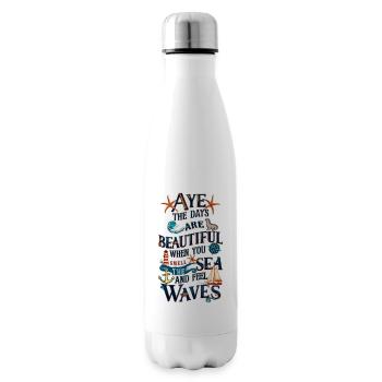 Meerzauber  - Isolierflasche - Weiß - Rechts