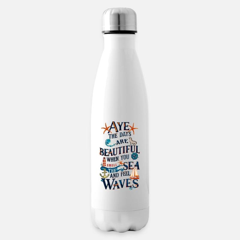 Meerzauber  - Isolierflasche - Weiß