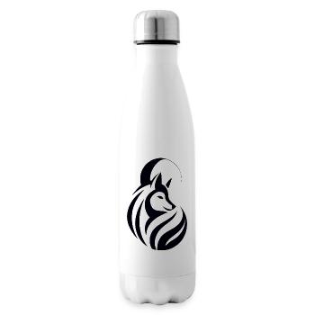 Wolf Tribal - Isolierflasche - Weiß - Rechts
