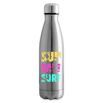 Été de surf salé au soleil - Bouteille isotherme - argent clair - Droite