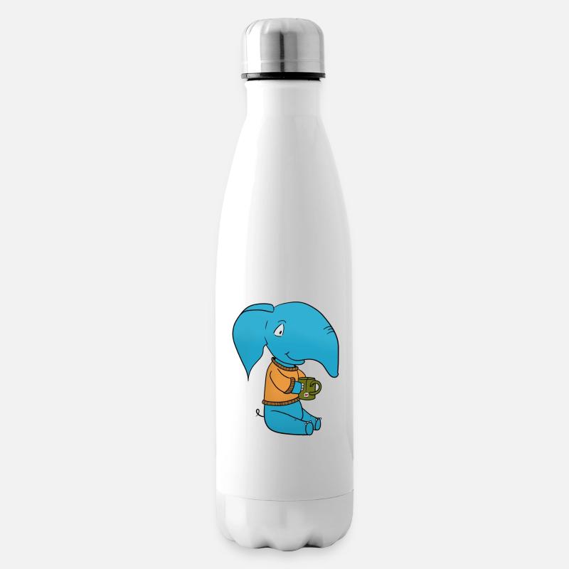 Thé d’éléphant - Bouteille isotherme - blanc