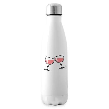 2 Roséweingläser (Roséwein / Wein / Rund Zu / 2C) - Isolierflasche - Weiß - Rechts