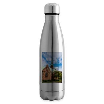 Église abbatiale (Klosterkirken), ville d’Aarhus, Danemark - Bouteille isotherme - argent clair - Droite