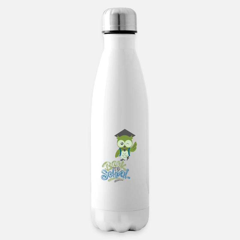Back to School - Insulated Water Bottle - white