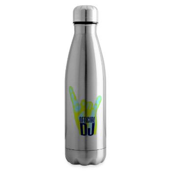 Official DJ Musik Heavy Metal Hörner Handgeste - Isolierflasche - Lightsilver - Rechts