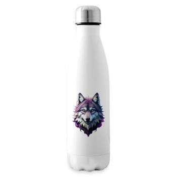 Loup - Bouteille isotherme - blanc - Droite
