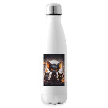Three Cute Kittens | Halloween Theme - Insulated Water Bottle - white - Right
