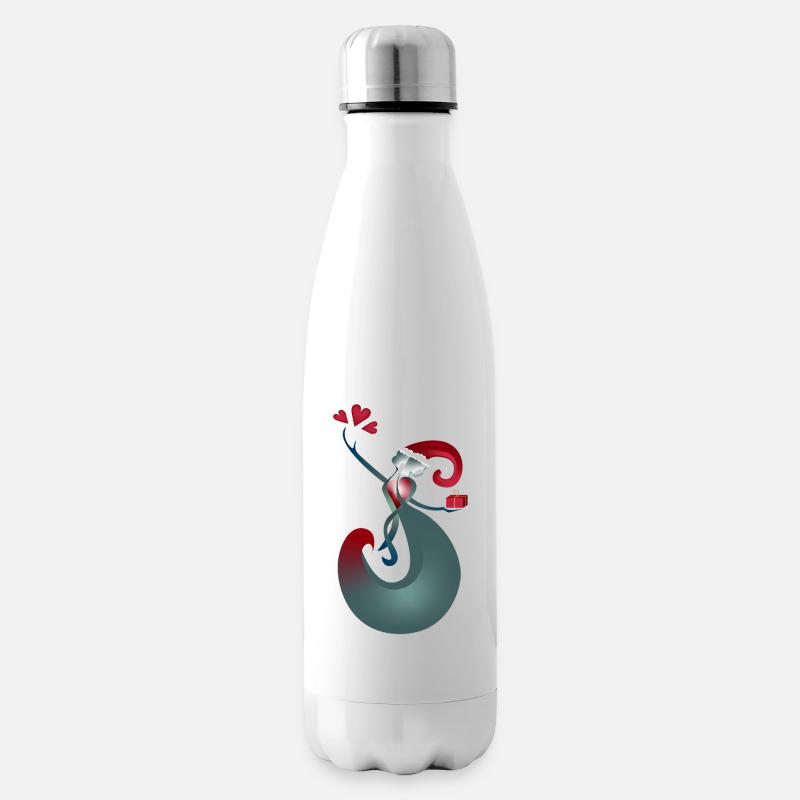 Give Receive Christmas - Insulated Water Bottle - white