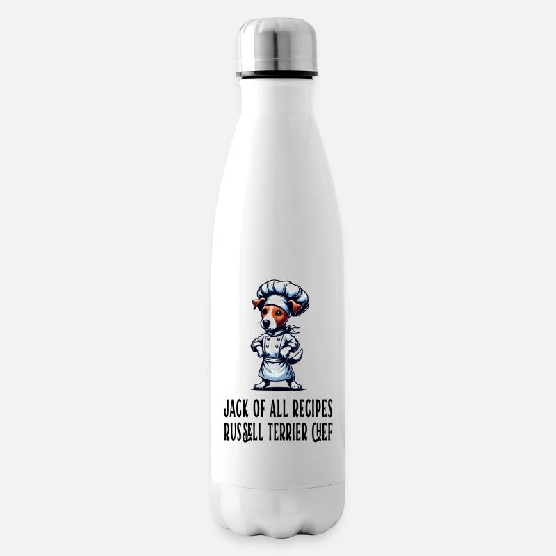 Jack Russell Terrier Koch - Isolierflasche - Weiß