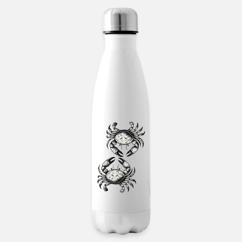 Krebs Krabbe - Isolierflasche - Weiß