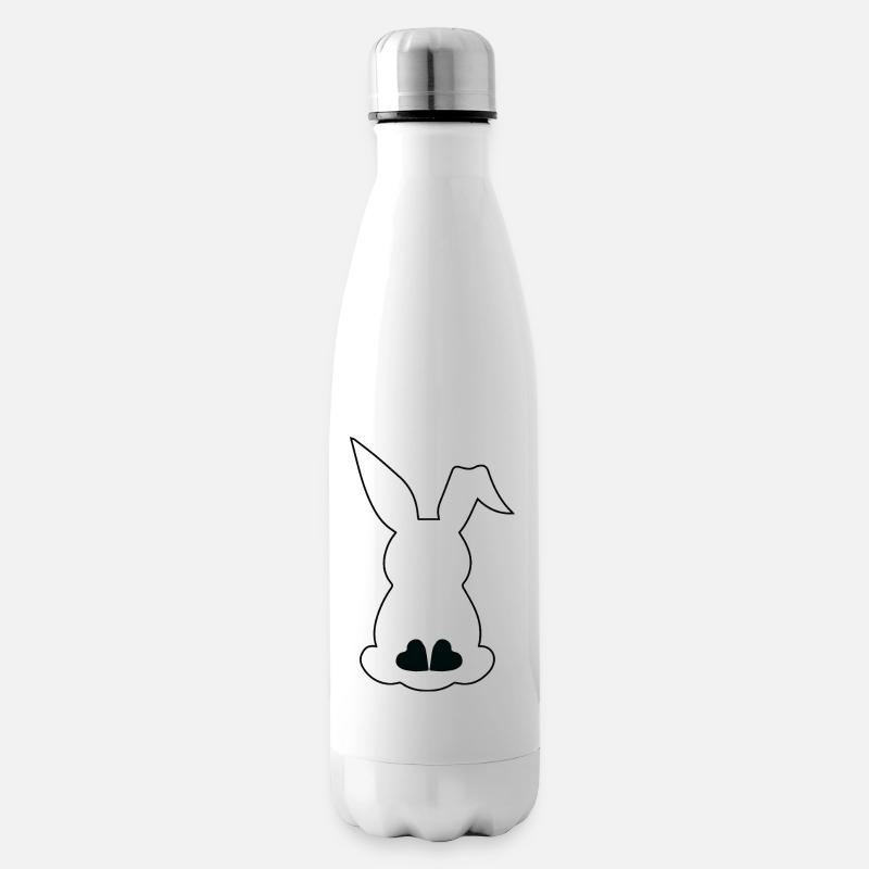 Osterhase von hinten 🐰 - Isolierflasche - Weiß
