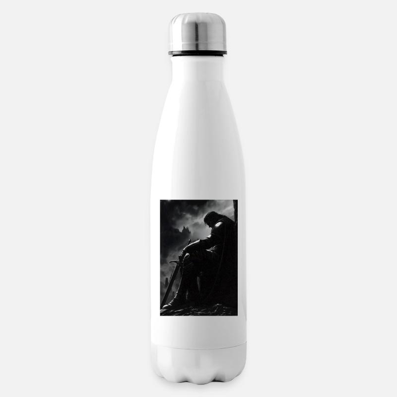 Poster Illustration Chevalier - Insulated Water Bottle - white