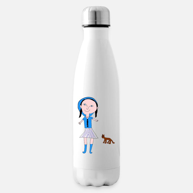 PETIT FILLE CHAT - Bouteille isotherme - blanc