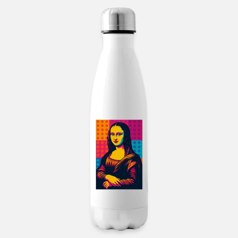 Mona Lisa Pop Art - Bouteille isotherme - blanc