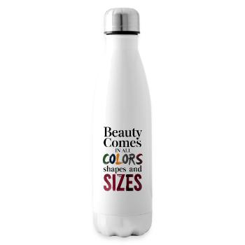 La beauté est de toutes les couleurs - Bouteille isotherme - blanc - Droite