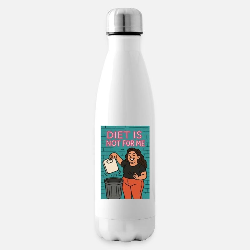 L’alimentation n’est pas pour moi - Bouteille isotherme - blanc