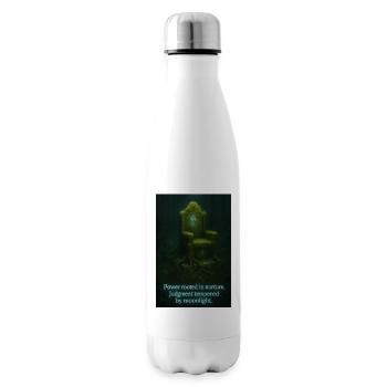 power rooted in nurture. - Insulated Water Bottle - white - Right