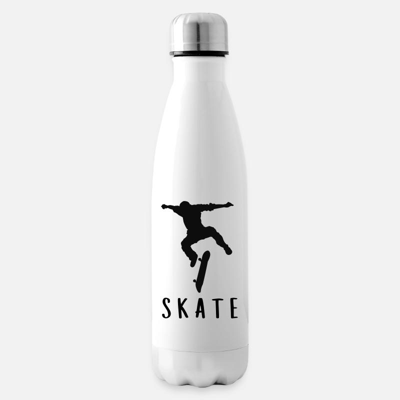 Skater - Insulated Water Bottle - white