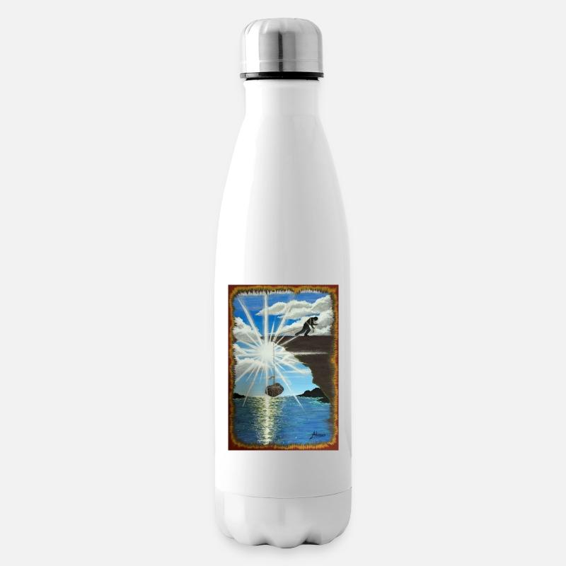 La vie est dure - Bouteille isotherme - blanc