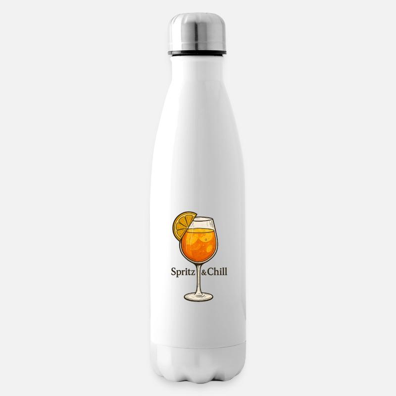 Spritz & Chill - Isolierflasche - Weiß