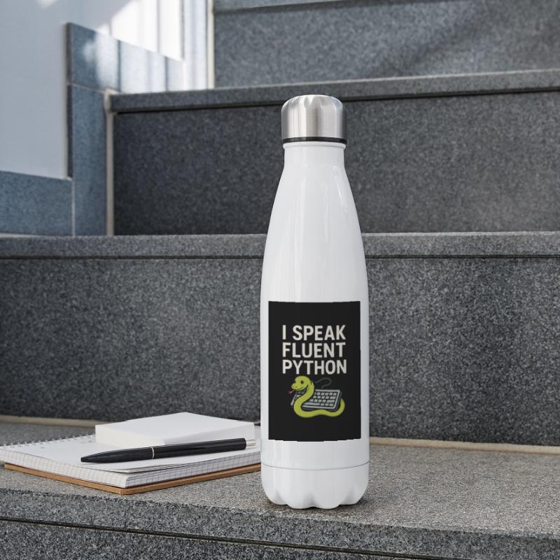 Python Coding Snake Insulated Water Bottle
