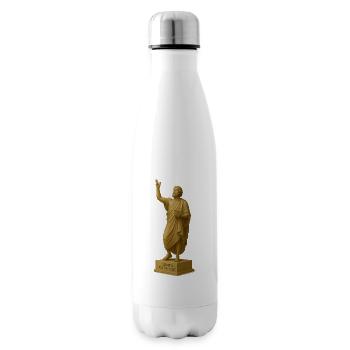 Religious sculpture with message - Insulated Water Bottle - white - Right