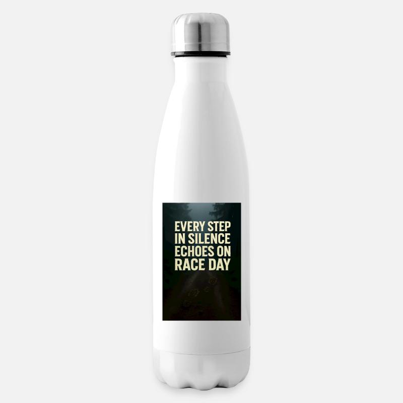 Step_in_Silence - Isolierflasche - Weiß