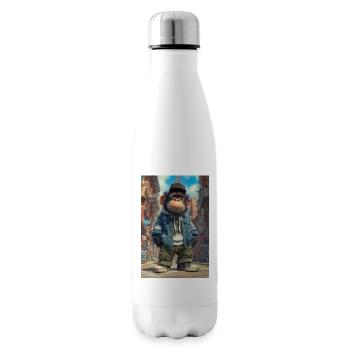 Urban Ape with Street Style - Insulated Water Bottle - white - Right