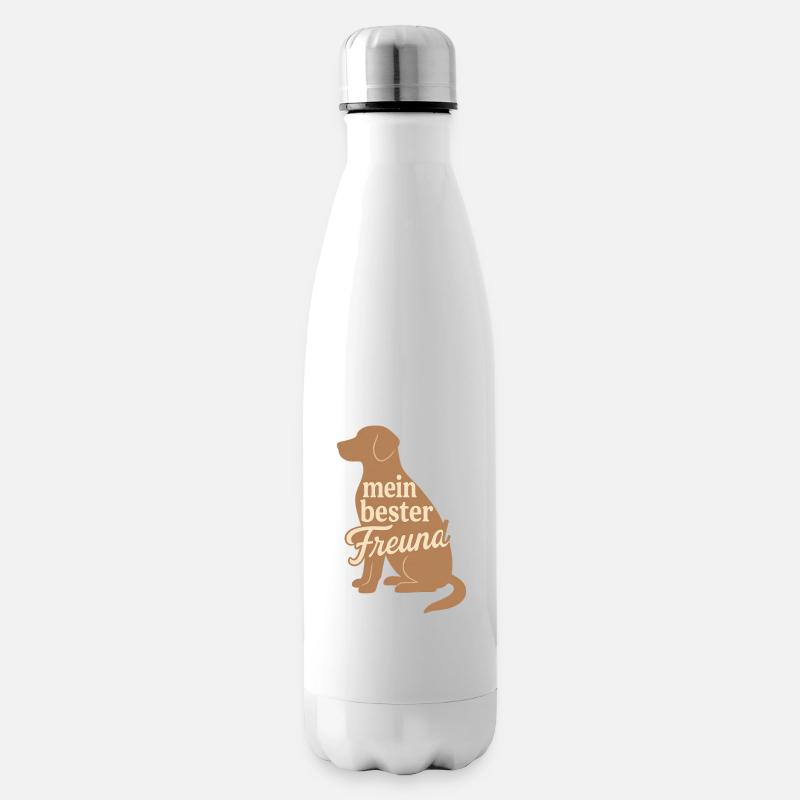 Mein Bester Freund Hund Motiv - Isolierflasche - Weiß