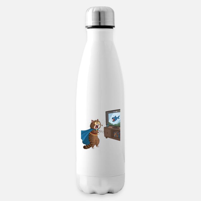 Unleash Your Inner Hero with the Quantum Splash Ki - Insulated Water Bottle - white