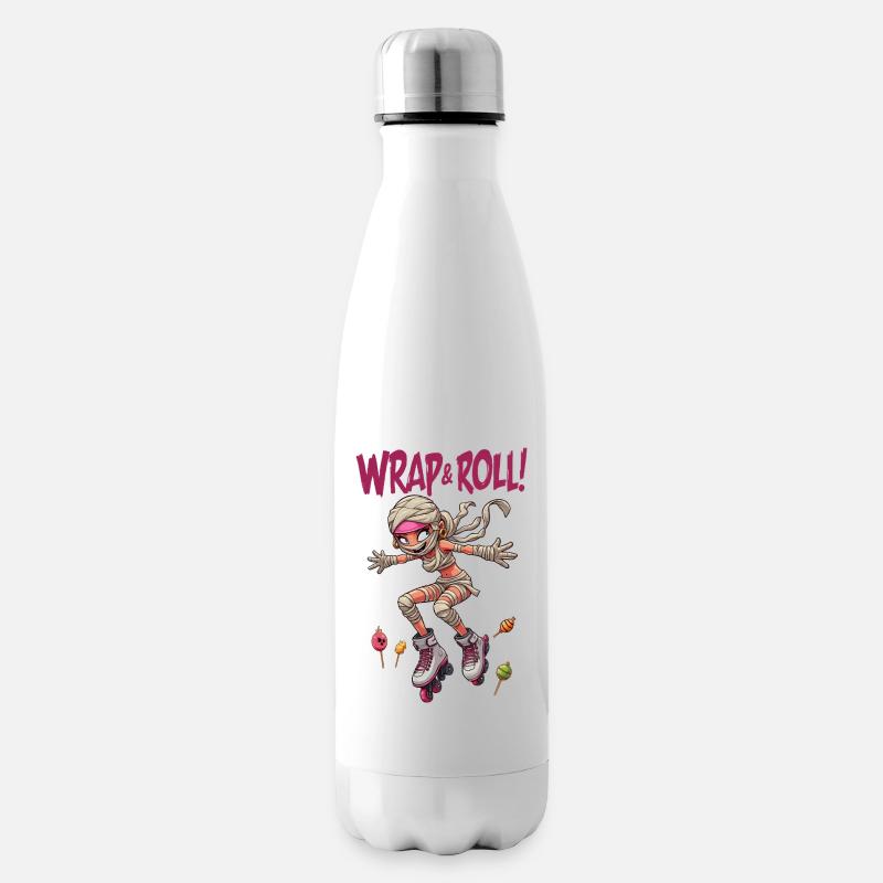 Cutie Roller Derby Mumie - Halloween - Isolierflasche - Weiß