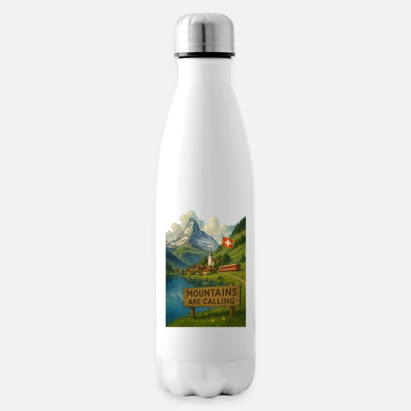 Swiss_alps - Bouteille isotherme - blanc