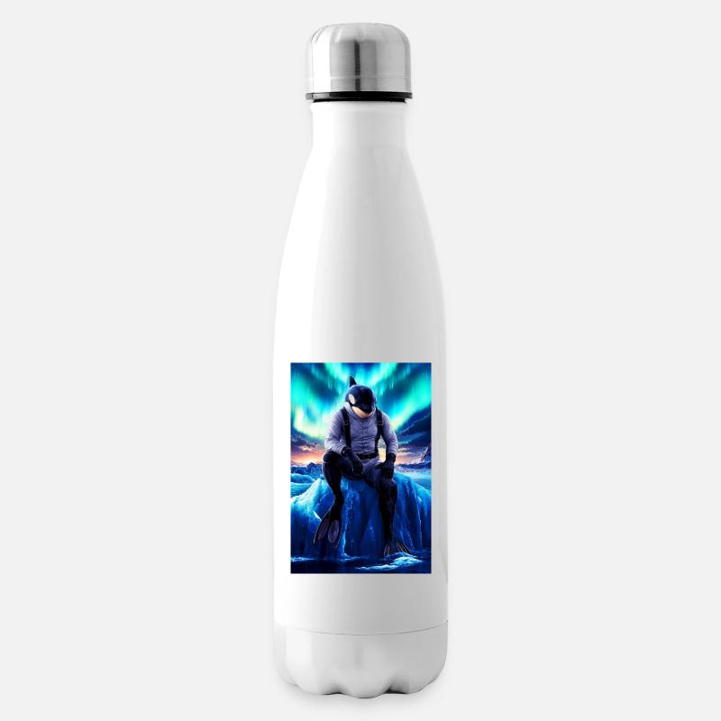 Humanoid Orca Diver - Insulated Water Bottle - white
