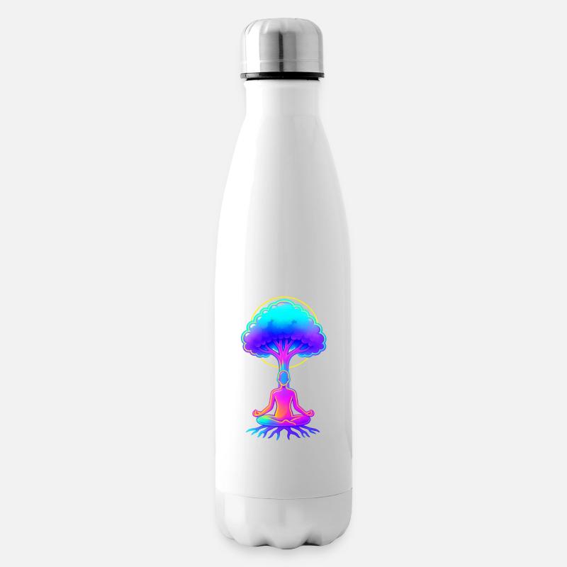 Néon Arbre de Méditation - Bouteille isotherme - blanc
