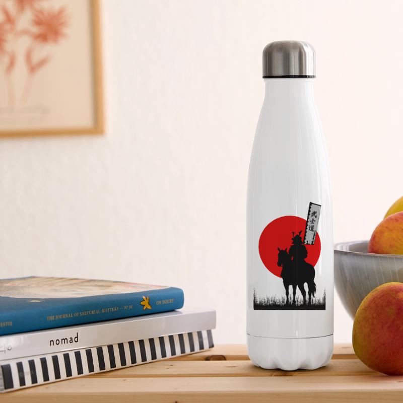 BUSHIDO, SAMURAI WARRIOR CODE | 8K CLEAN SILHOUTTE Insulated Water Bottle