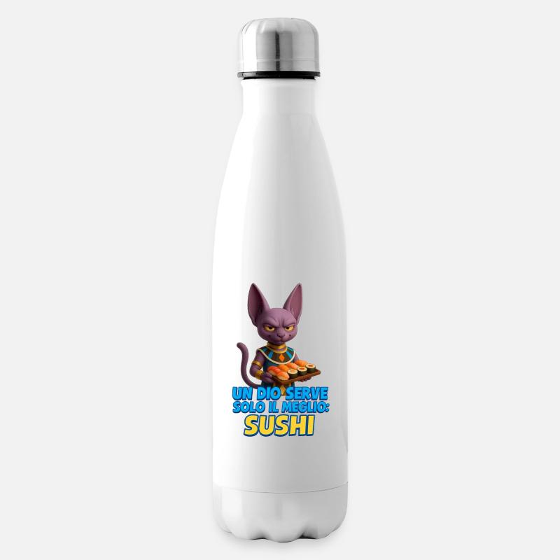 Un_Dio_e_il_Sushi_Perfetto - Isolierflasche - Weiß