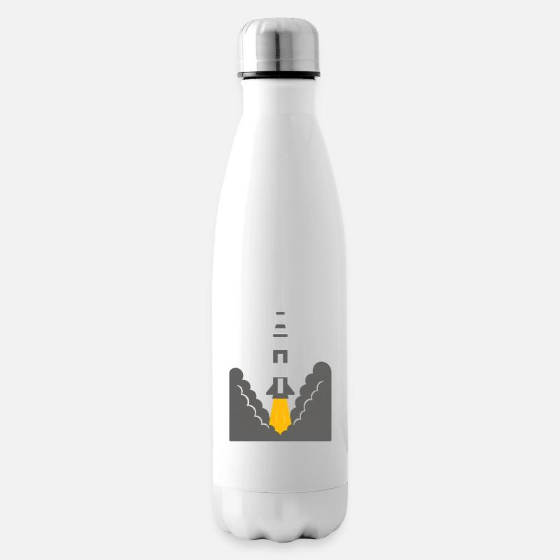 Lancement de fusée - Bouteille isotherme - blanc