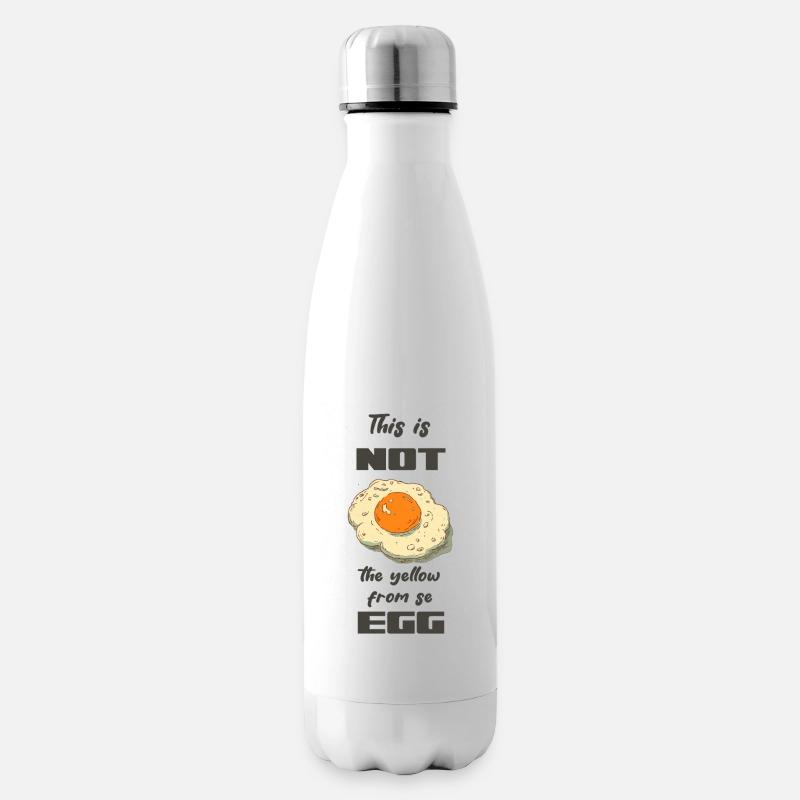 Dieses Ei ist nicht das Gelbe - Isolierflasche - Weiß