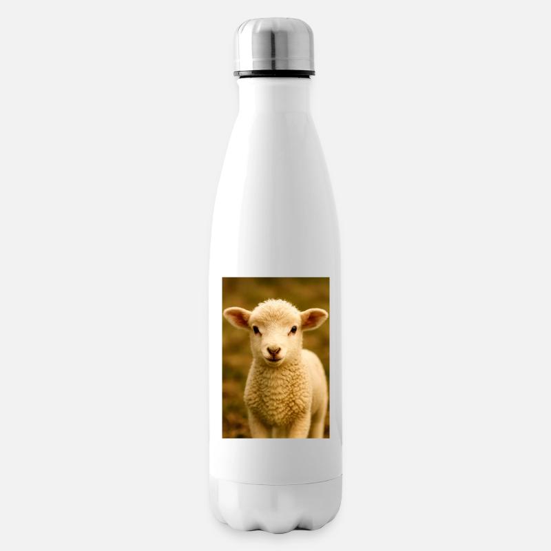 Tiere, Lämmer - Isolierflasche - Weiß