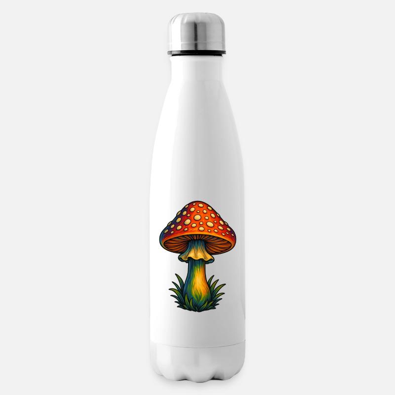 Fliegenpilz - Isolierflasche - Weiß